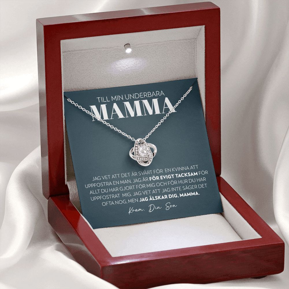 Mamma (från Son) - Evigt Tacksam - Halsband Kärleksknop