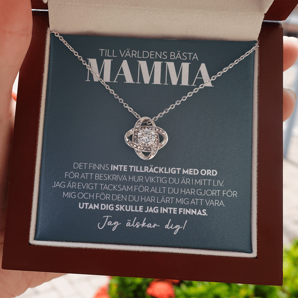 Mamma - Inte Tillräckligt Med Ord - Halsband Kärleksknop