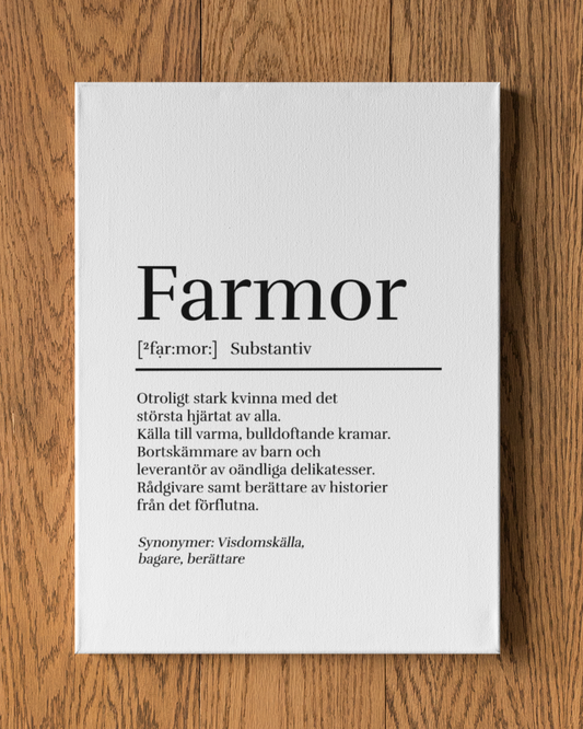 Farmor - Canvas