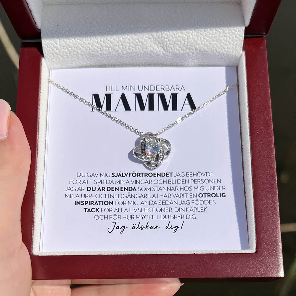 Till Min Underbara Mamma - Den Enda - Halsband Kärleksknop